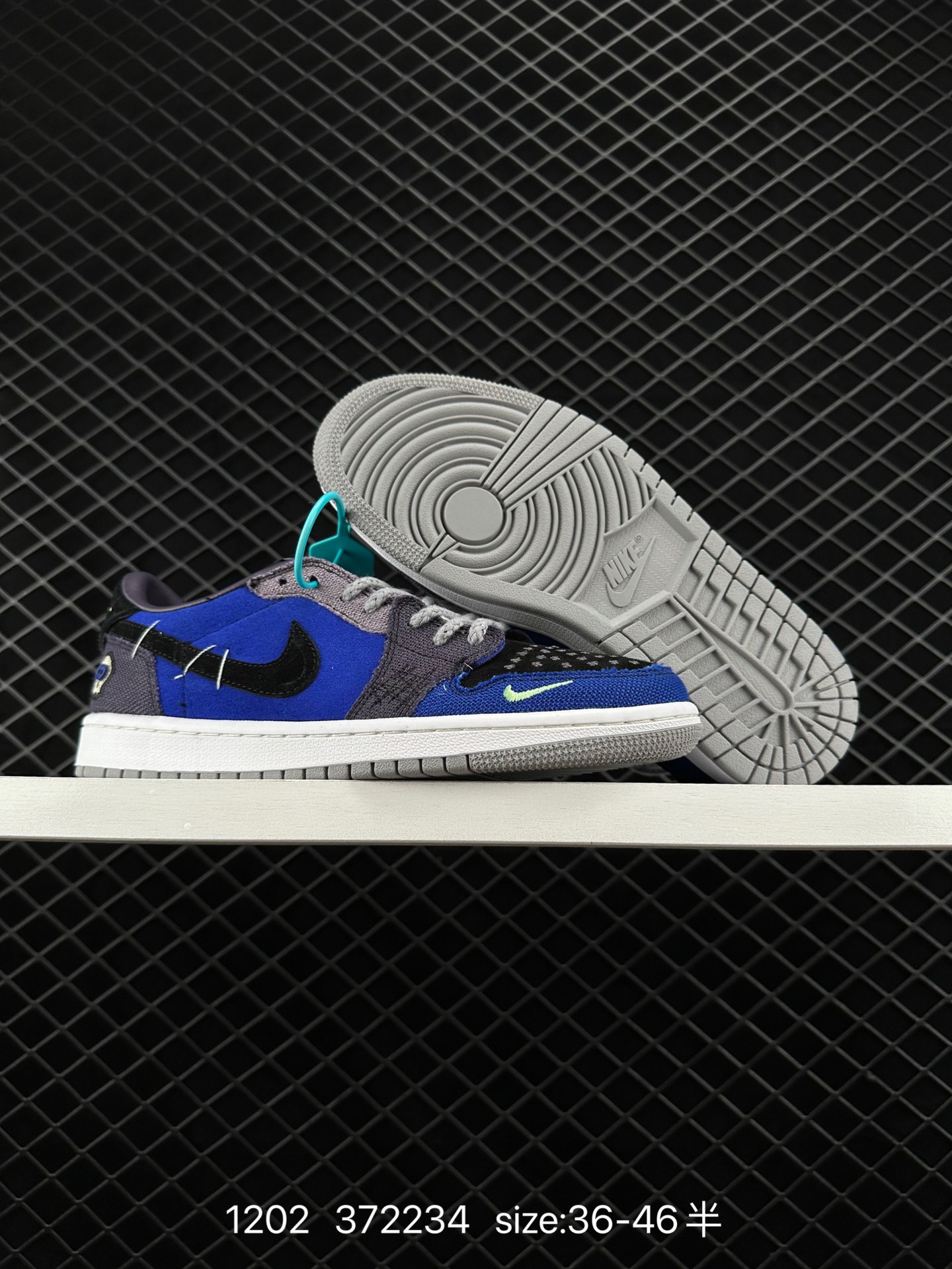 Louis Vuitton x Travis Scott x Nike Air Jordan 1 Low OG SP”Damier Azur/Brown/LV Monogram“